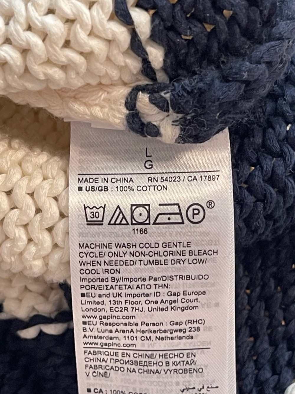 NWT Banana Republic Cream & Navy Striped Sweater Knit Tank - Picture 12 of 14